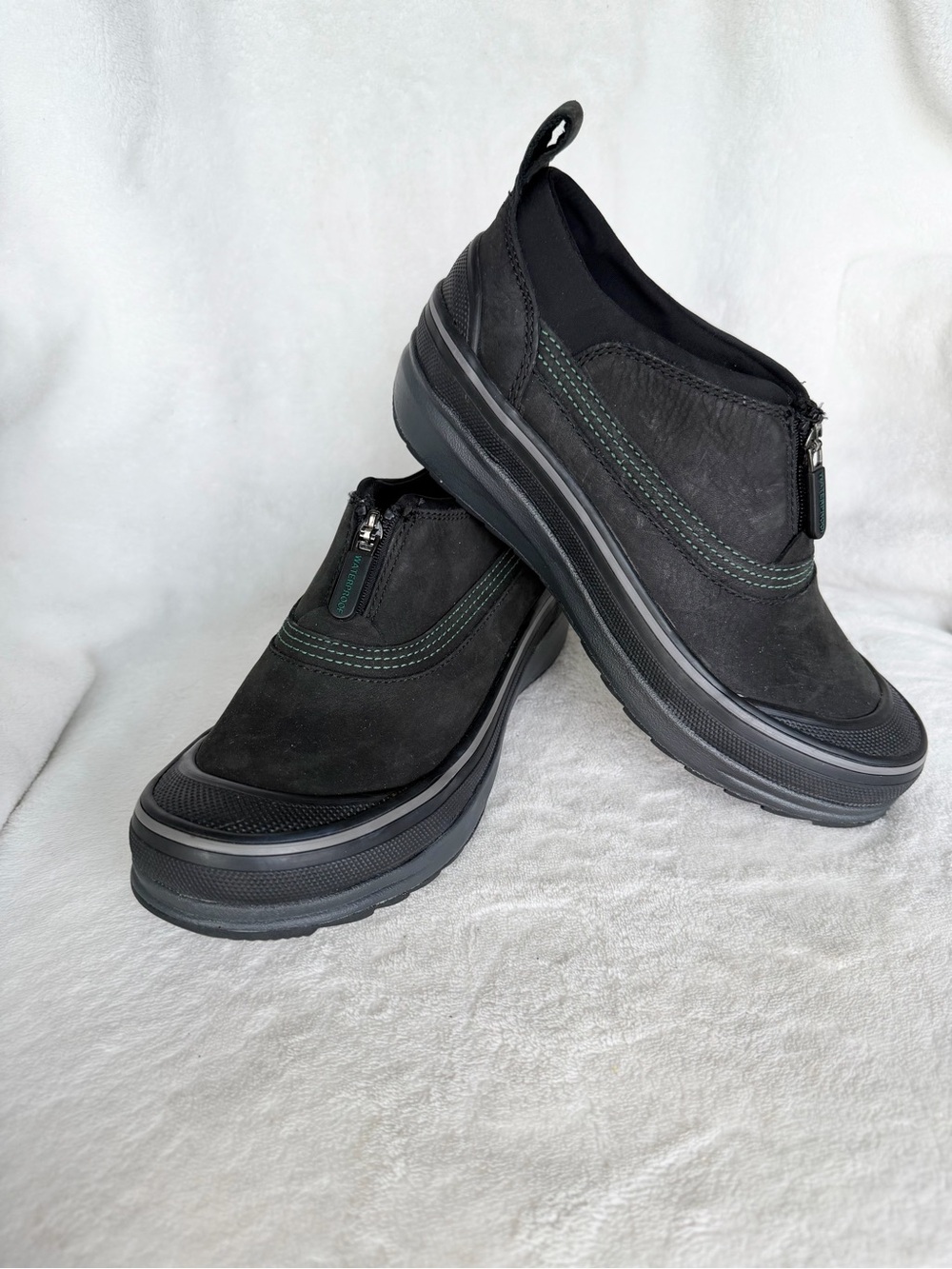New Clarks Outdoor Muckers Ruck Ridge Leather Waterproof Shoe Black Women's 5.5